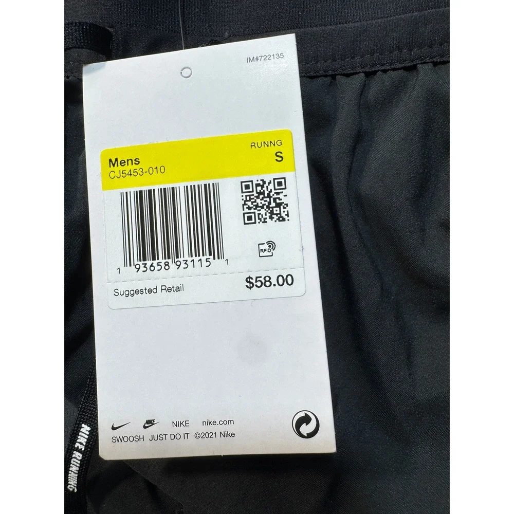 Nike Running Shorts Mens S Black CJ5453-010